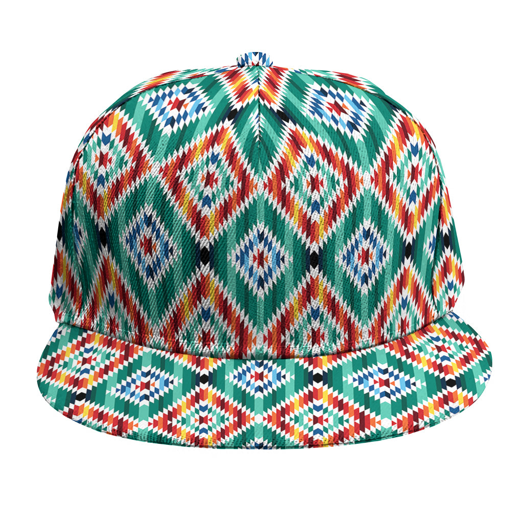 Tribal Navajo Pattern Print Snapback Cap