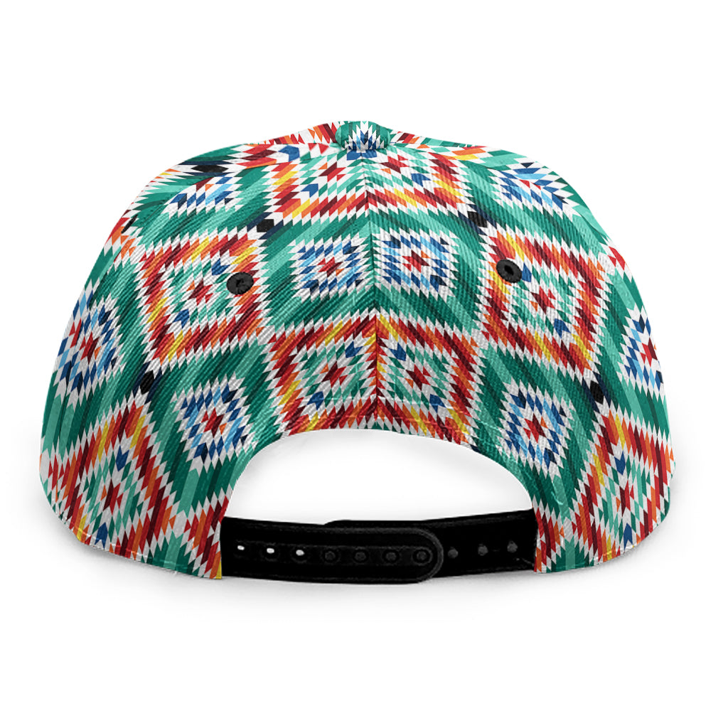 Tribal Navajo Pattern Print Snapback Cap