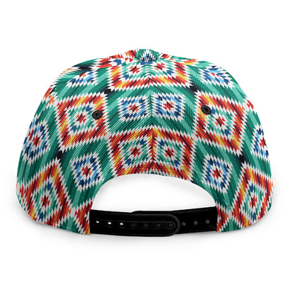 Tribal Navajo Pattern Print Snapback Cap