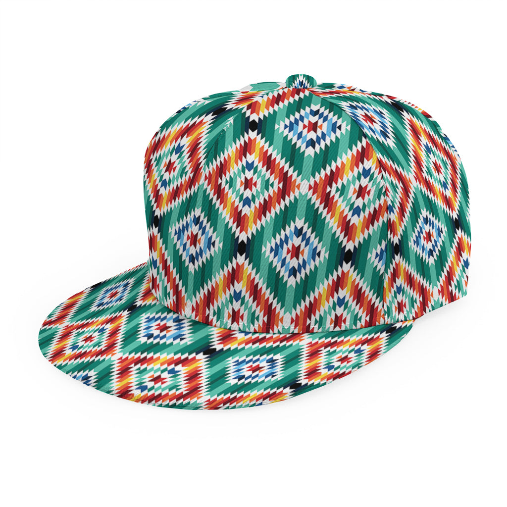 Tribal Navajo Pattern Print Snapback Cap