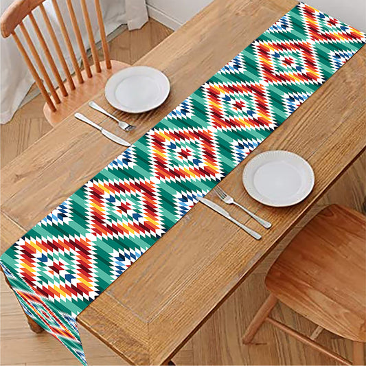 Tribal Navajo Pattern Print Table Runner