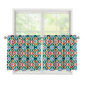 Tribal Navajo Pattern Print Tier Curtains