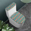 Tribal Navajo Pattern Print Toilet Lid And Tank Cover Set