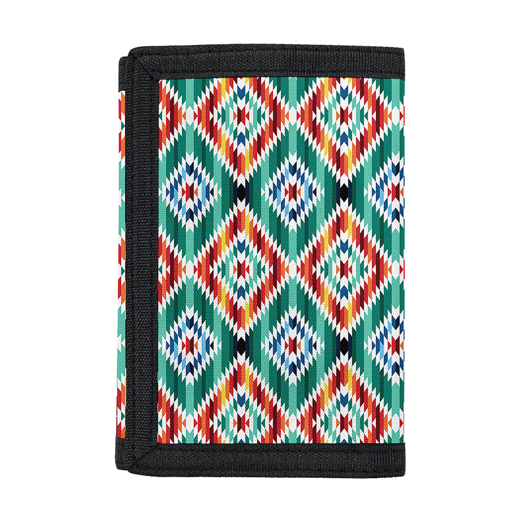 Tribal Navajo Pattern Print Trifold Wallet