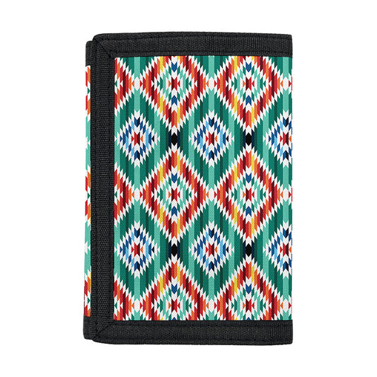Tribal Navajo Pattern Print Trifold Wallet
