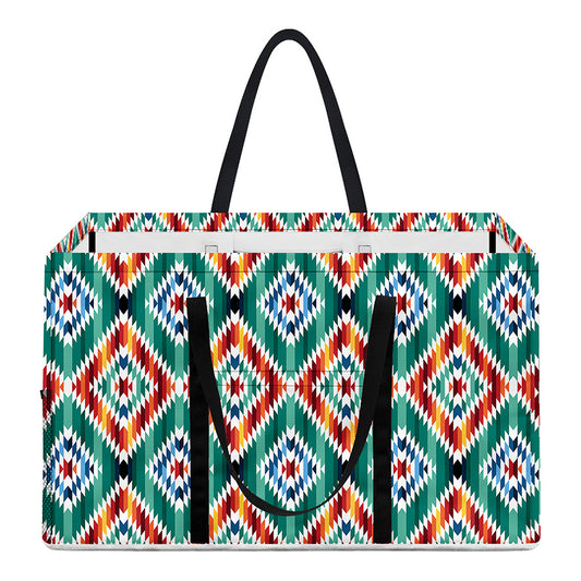 Tribal Navajo Pattern Print Utility Tote Bag