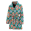 Tribal Navajo Pattern Print Women's Bathrobe