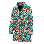 Tribal Navajo Pattern Print Women's Bathrobe