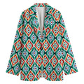 Tribal Navajo Pattern Print Women's Blazer