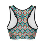 Tribal Navajo Pattern Print Women's Sports Bra