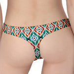 Tribal Navajo Pattern Print Women's Thong