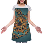 Tribal Sea Turtle Print Adjustable Apron