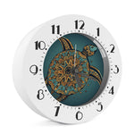 Tribal Sea Turtle Print Alarm Clock