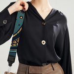 Tribal Sea Turtle Print Bag Strap