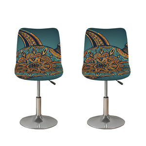 Tribal Sea Turtle Print Bar Stool Covers