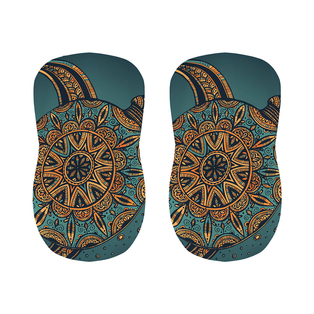 Tribal Sea Turtle Print Bar Stool Covers