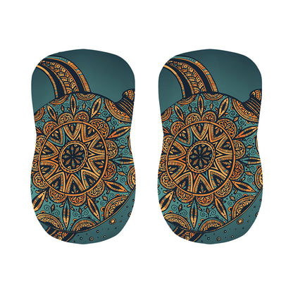 Tribal Sea Turtle Print Bar Stool Covers