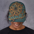 Tribal Sea Turtle Print Baseball Cap