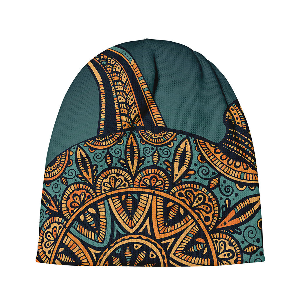 Tribal Sea Turtle Print Beanie