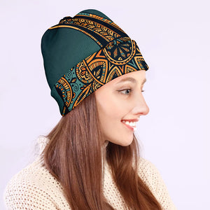 Tribal Sea Turtle Print Beanie