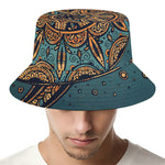 Tribal Sea Turtle Print Bucket Hat
