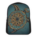 Tribal Sea Turtle Print Casual Backpack