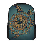 Tribal Sea Turtle Print Casual Backpack