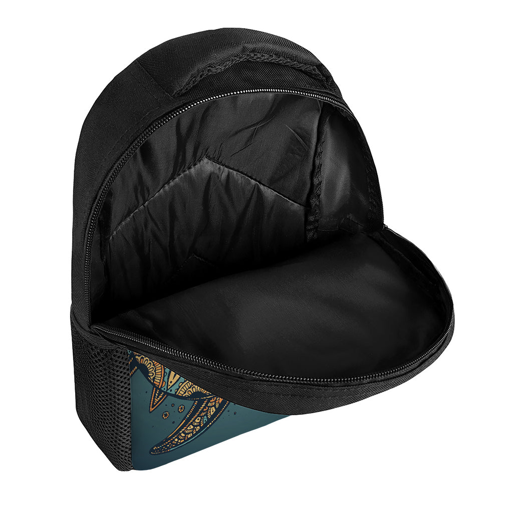 Tribal Sea Turtle Print Casual Backpack