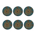 Tribal Sea Turtle Print Coaster Set