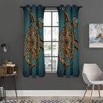 Tribal Sea Turtle Print Curtain