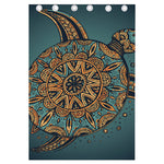 Tribal Sea Turtle Print Curtain