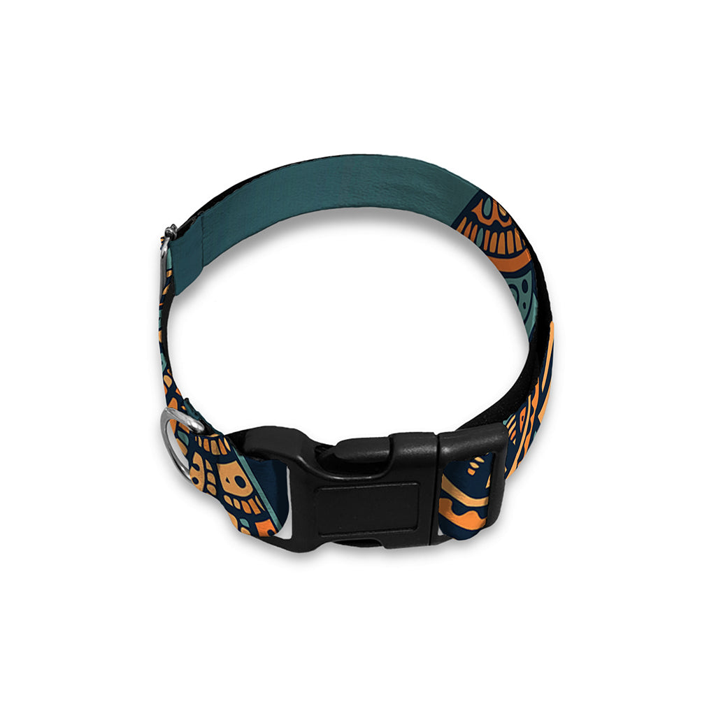 Tribal Sea Turtle Print Dog Collar