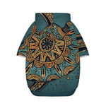 Tribal Sea Turtle Print Dog Zip Up Hoodie