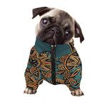 Tribal Sea Turtle Print Dog Zip Up Jacket