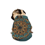 Tribal Sea Turtle Print Dog Zip Up Jacket