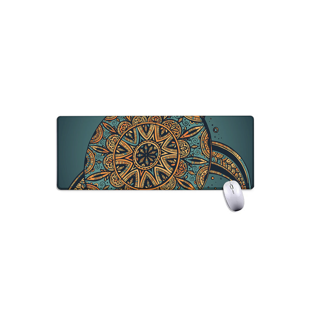 Tribal Sea Turtle Print Extended Mouse Pad