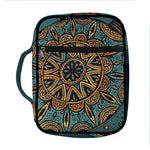 Tribal Sea Turtle Print Front Pocket Bible Bag