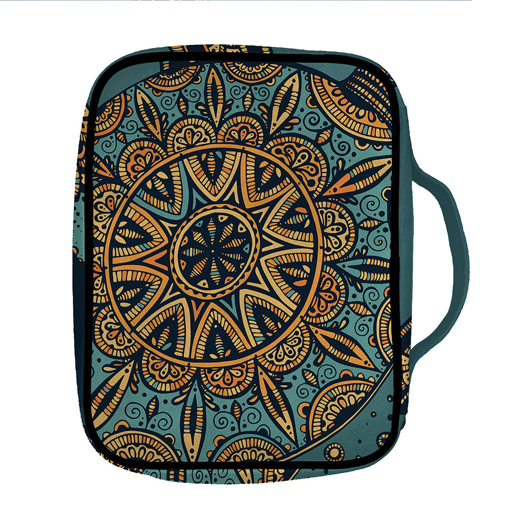 Tribal Sea Turtle Print Front Pocket Bible Bag