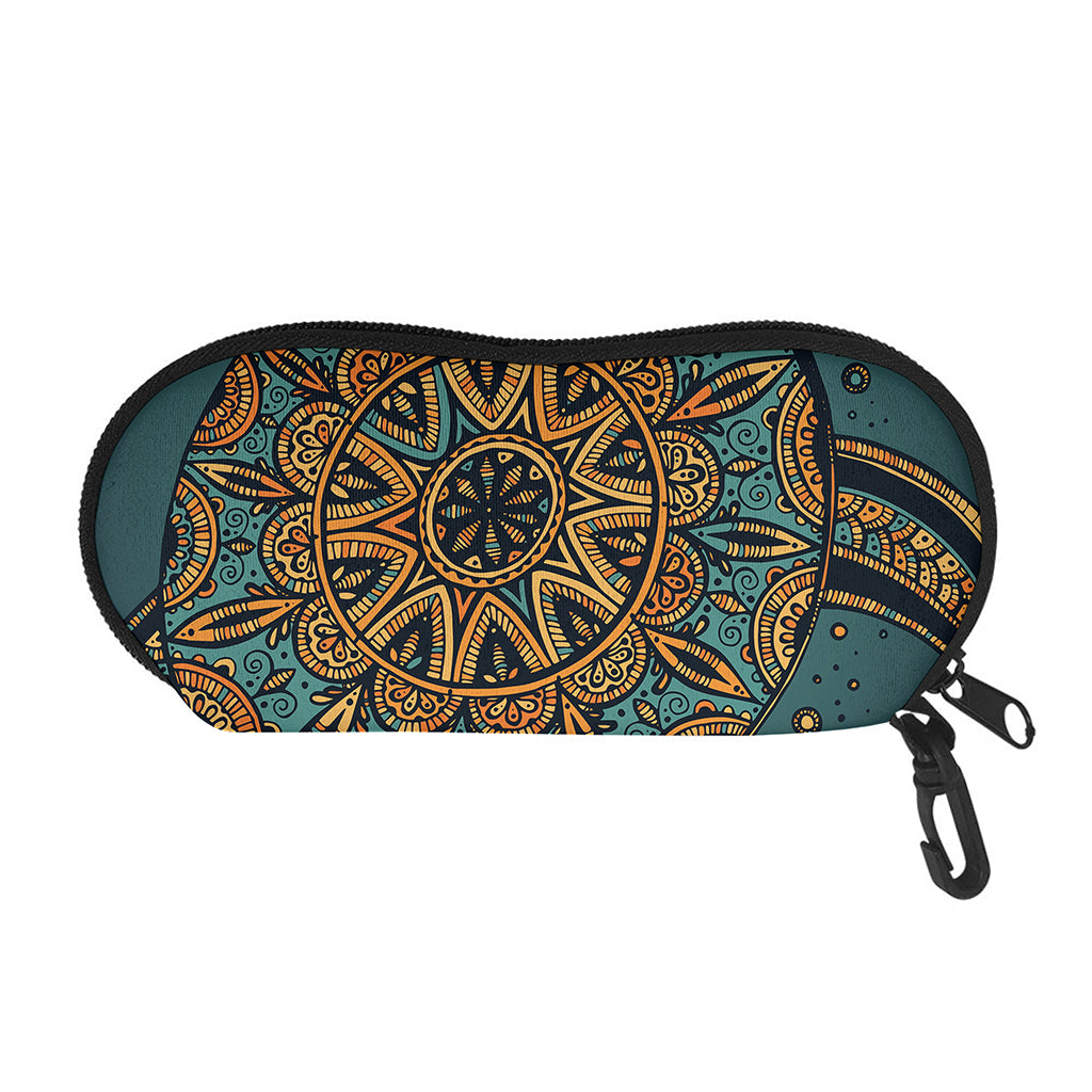 Tribal Sea Turtle Print Glasses Case