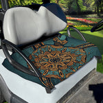 Tribal Sea Turtle Print Golf Cart Seat Cover