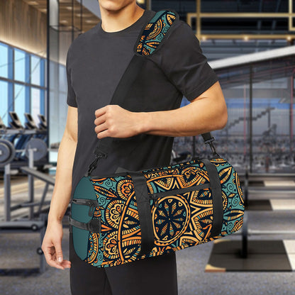 Tribal Sea Turtle Print Gym Bag