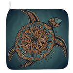 Tribal Sea Turtle Print Hand Towel