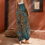 Tribal Sea Turtle Print Harem Pants