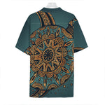 Tribal Sea Turtle Print Hawaiian Shirt