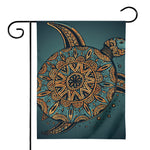 Tribal Sea Turtle Print House Flag