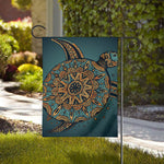 Tribal Sea Turtle Print House Flag
