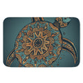 Tribal Sea Turtle Print Indoor Door Mat