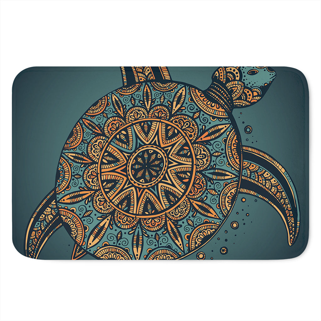 Tribal Sea Turtle Print Indoor Door Mat