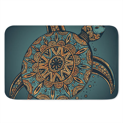 Tribal Sea Turtle Print Indoor Door Mat