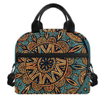 Tribal Sea Turtle Print Insulated Lunch Bag
